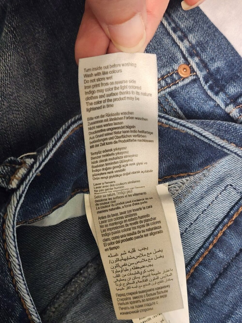 Mavi Angie Mid Rise Slim Straight Distressed Jeans Women's Size 27 - Picture 5 of 12
